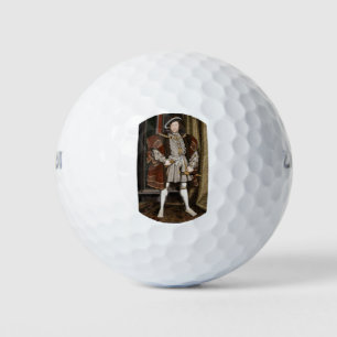 Portrait of Henry VIII (Hans Holbein the Younger) Golf Balls