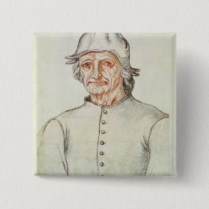 Portrait of Hieronymus Bosch 2 Inch Square Button