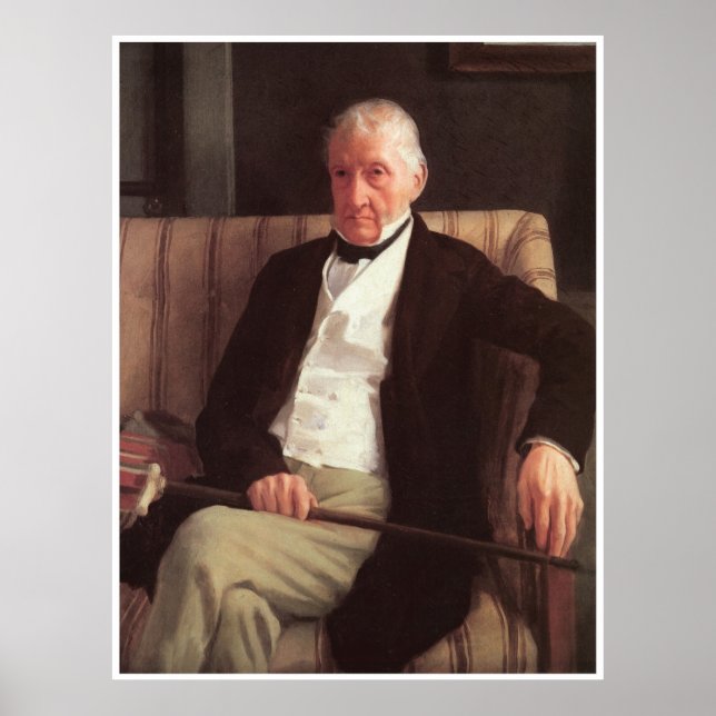 Portrait of Hilaire de Gas, 1857 Edgar Degas Poster (Front)