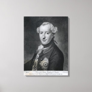 Portrait of His Most Serene Highness Charles Canvas Print