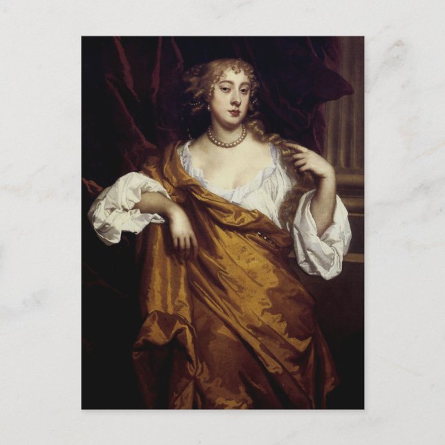 Portrait of Hon. Mary Wharton Postcard (Front)
