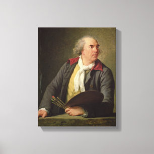 Portrait of Hubert Robert  1788 Canvas Print