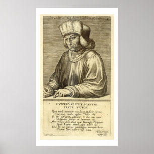 Portrait of Hubert van Eyck (1366-1426) plate 1 fr Poster