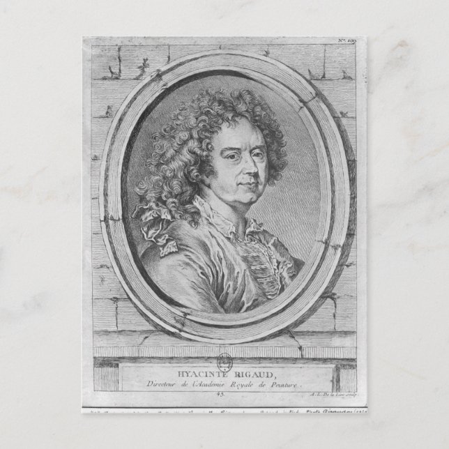 Portrait of Hyacinthe Rigaud, 1752-65 Postcard (Front)