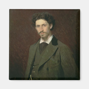 Portrait of Ilya Efimovich Repin, 1876 Magnet