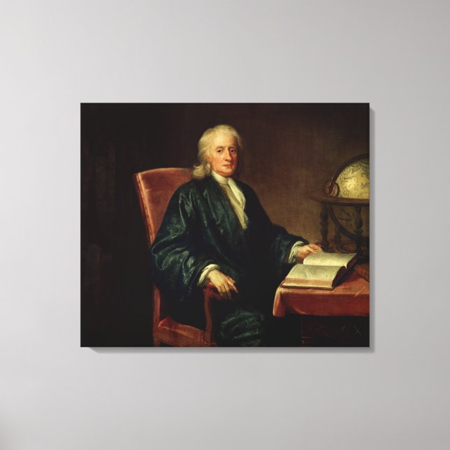 Portrait of Isaac Newton , c.1726 Canvas Print (Front)
