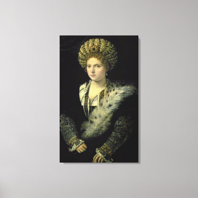 Portrait of Isabella d'Este Canvas Print (Front)