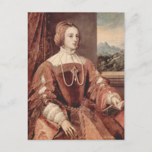 Portrait of Isabella of Portugal Postcard
