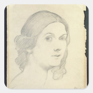 Portrait of Isadora Duncan , 1908 Square Sticker