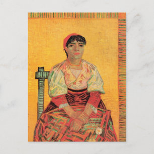 Portrait of Italian Woman by Vincent van Gogh Postcard