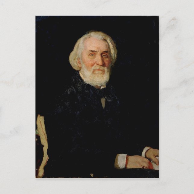 Portrait of Ivan S. Turgenev , 1879 Postcard (Front)