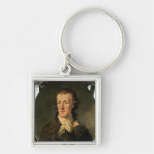 Portrait of Jacques Pierre Brissot Keychain