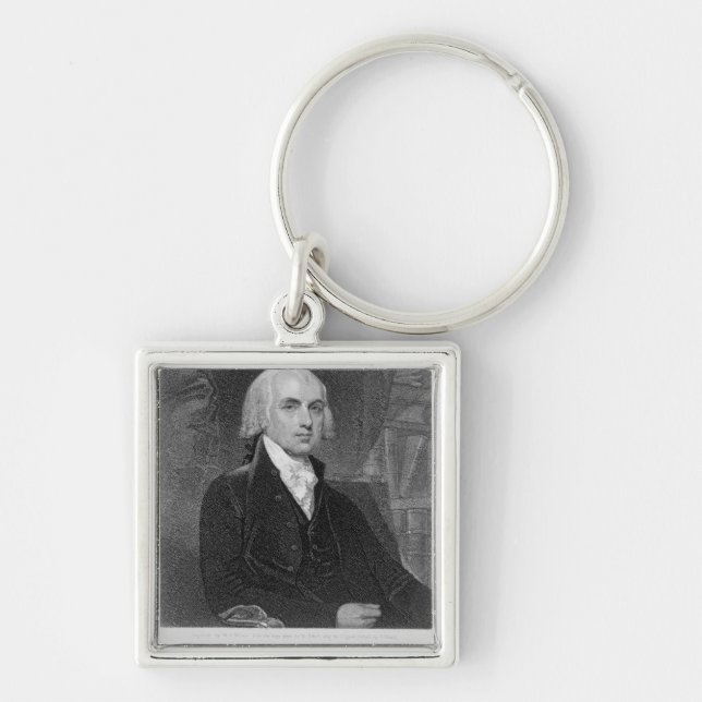 Portrait of James Madison, engraved by William A. Keychain (Front)
