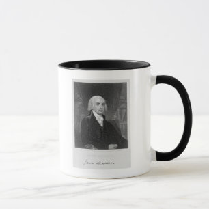 Portrait of James Madison, engraved by William A. Mug