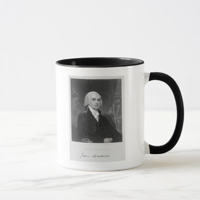 Portrait of James Madison, engraved by William A. Mug (Right)