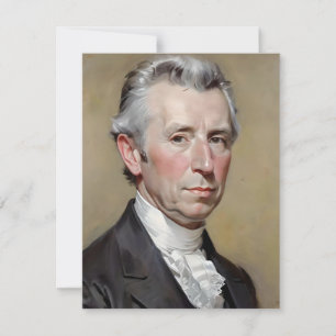 Portrait Of James Monroe Holiday Card