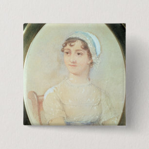 Portrait of Jane Austen 2 Inch Square Button