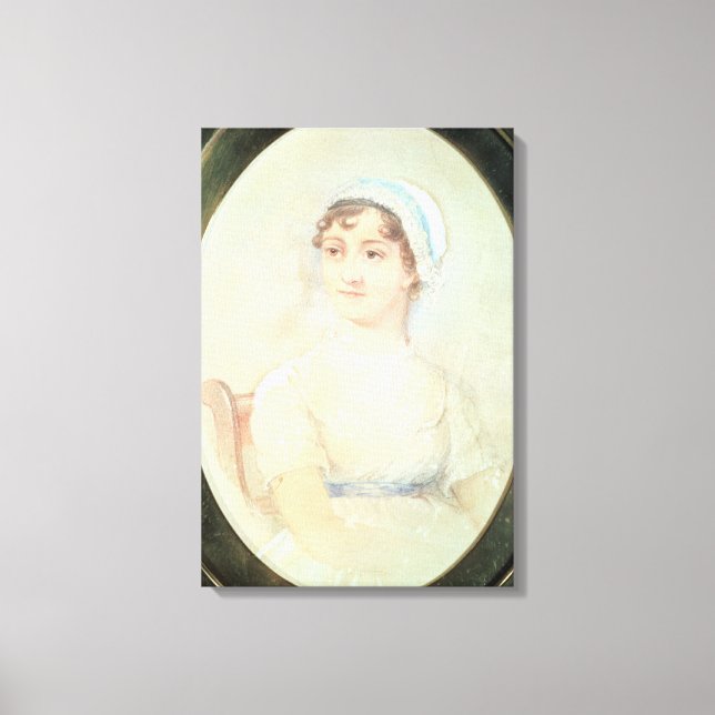 Portrait of Jane Austen Canvas Print (Front)