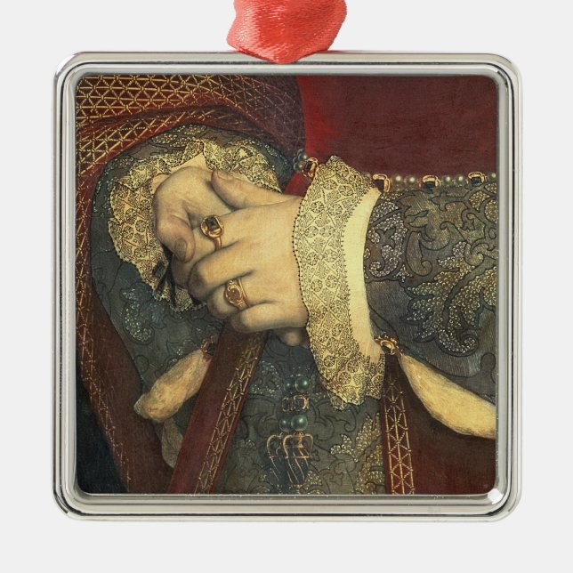 Portrait of Jane Seymour, 1536 Metal Ornament (Front)