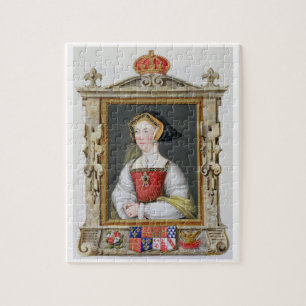 Portrait of Jane Seymour (c.1509-37) 3rd Queen of Jigsaw Puzzle