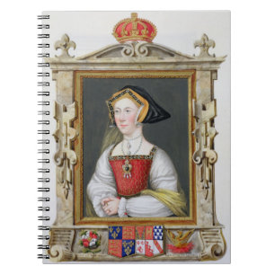 Portrait of Jane Seymour (c.1509-37) 3rd Queen of Notebook