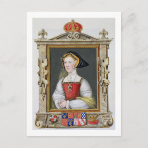 Portrait of Jane Seymour (c.1509-37) 3rd Queen of Postcard