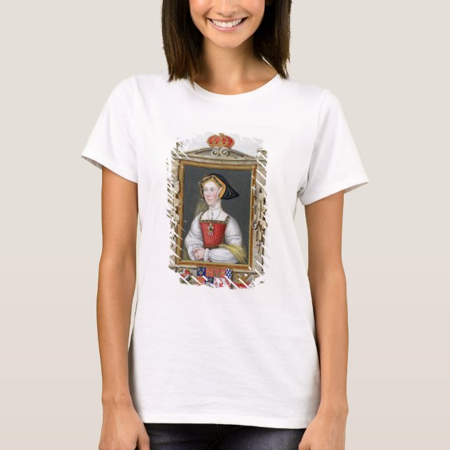 Portrait of Jane Seymour (c.1509-37) 3rd Queen of T-Shirt (Front)
