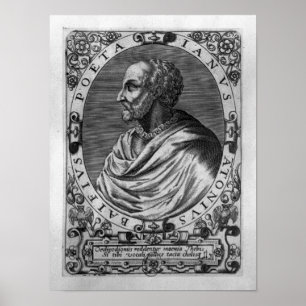 Portrait of Jean Antoine de Baif Poster