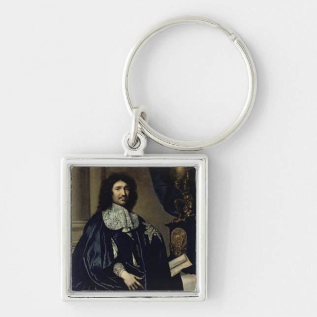 Portrait of Jean-Baptiste Colbert de Torcy  1666 Keychain (Front)