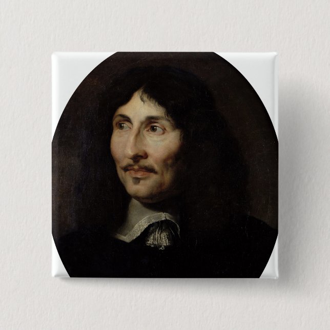 Portrait of Jean-Baptiste Colbert de Torcy 2 Inch Square Button (Front)