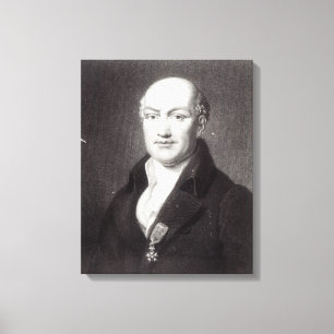 Portrait of Jean Baptiste Joseph Delambre Canvas Print
