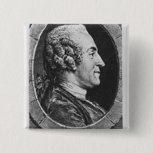 Portrait of Jean Francois Marmontel 2 Inch Square Button