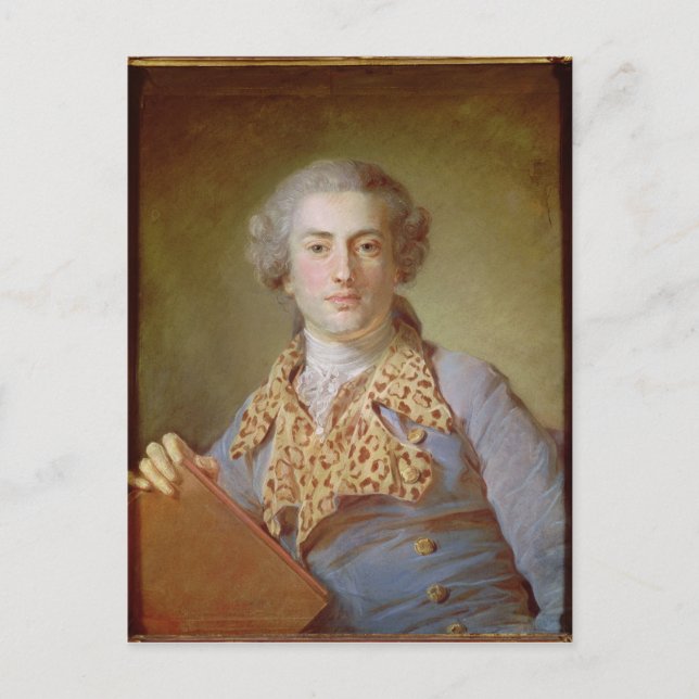 Portrait of Jean-Georges Noverre , 1764 Postcard (Front)