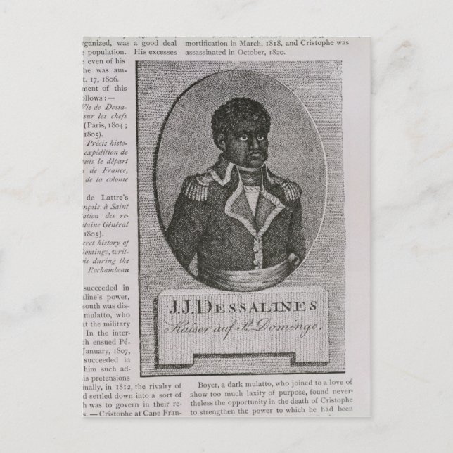 Portrait of Jean-Jacques Dessalines Postcard (Front)