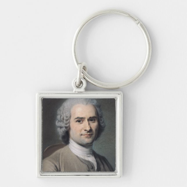 Portrait of Jean Jacques Rousseau Keychain (Front)