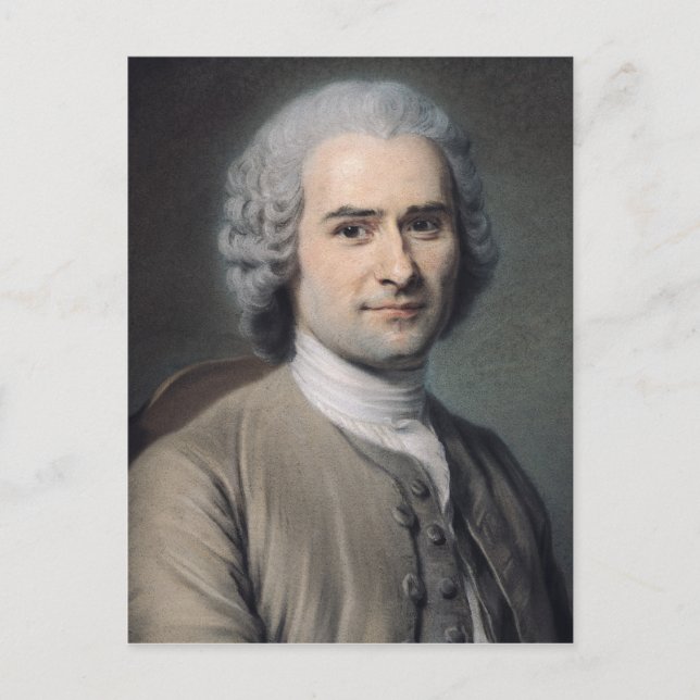 Portrait of Jean Jacques Rousseau Postcard (Front)