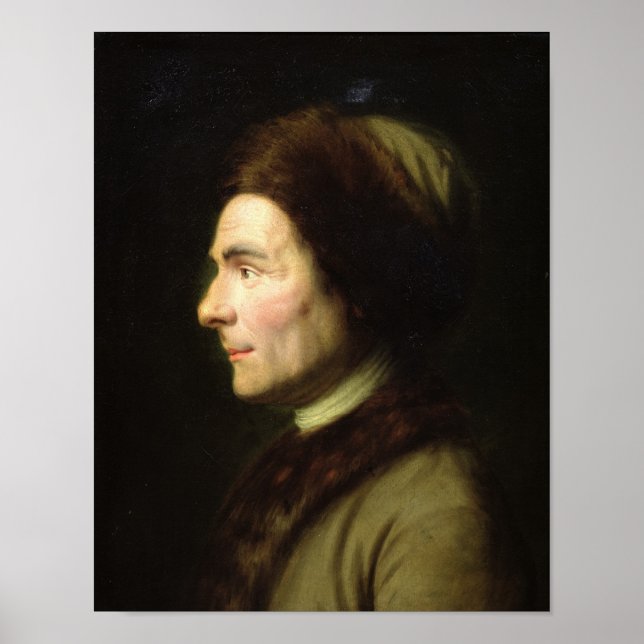 Portrait of Jean-Jacques Rousseau Poster (Front)