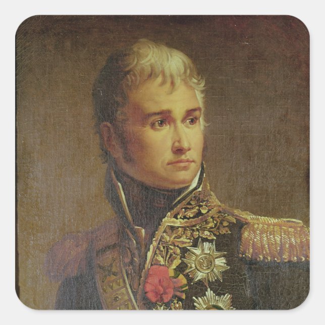 Portrait of Jean Lannes  Duke of Montebello Square Sticker (Front)