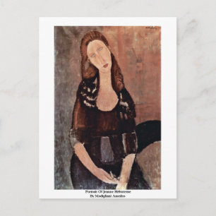 Portrait Of Jeanne Hébuterne By Modigliani Amedeo Postcard