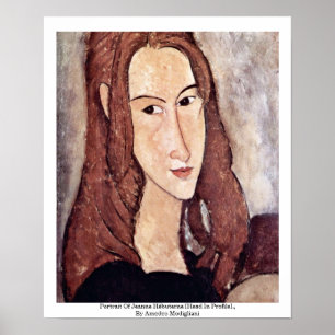 Portrait Of Jeanne Hébuterne [Head In Profile]., Poster