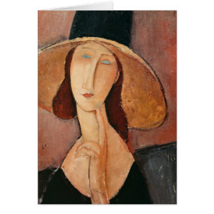 Portrait of Jeanne Hebuterne in a large hat