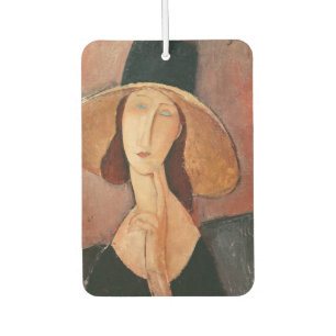 Portrait of Jeanne Hebuterne in a large hat Air Freshener