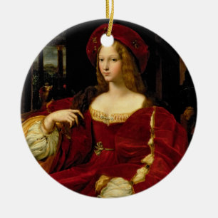 Portrait of Jeanne of Aragon (c.1500-77) wife of A Ceramic Ornament