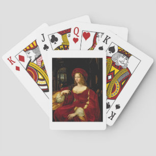 Portrait of Jeanne of Aragon (c.1500-77) wife of A Playing Cards