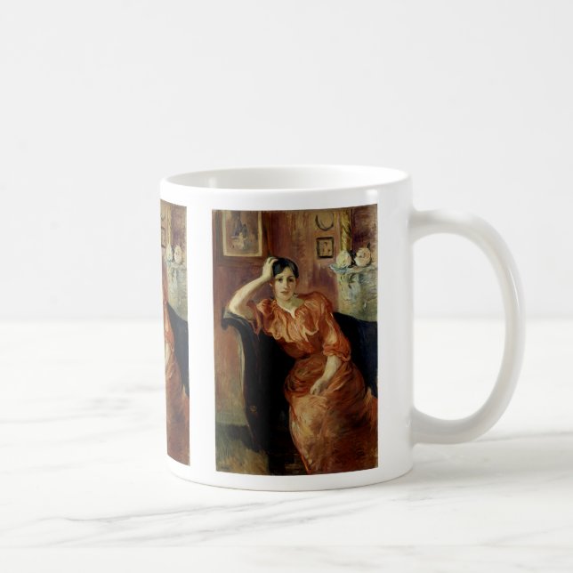 Portrait of Jeanne Pontillon Coffee Mug (Right)