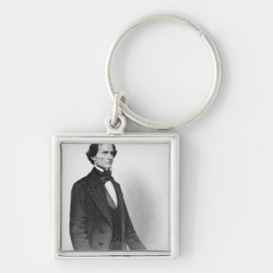 Portrait of Jefferson Davis Keychain