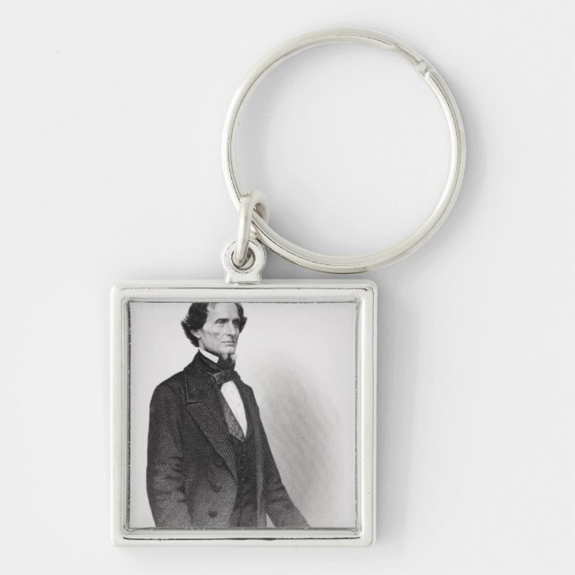 Portrait of Jefferson Davis Keychain (Front)