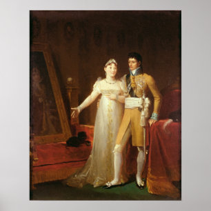 Portrait of Jerome Bonaparte  and his wife Poster