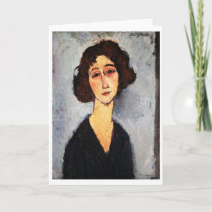 Portrait of Jeune Femme, Modigliani Card