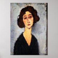 Portrait of Jeune Femme, Modigliani